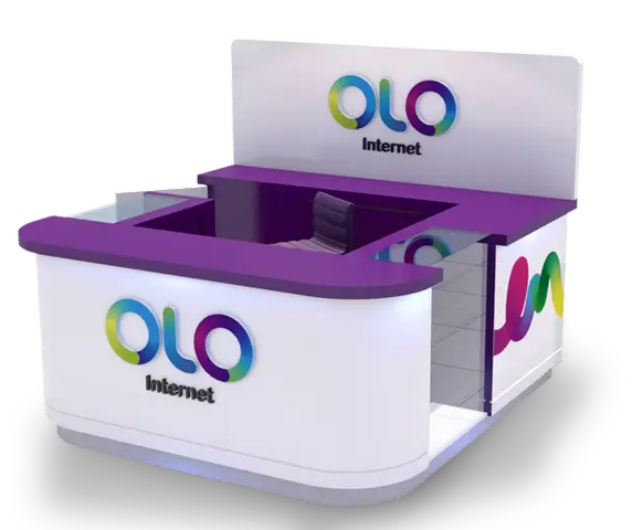 Módulos publicitarios personalizados para retail en Perú - Suma Publicidad