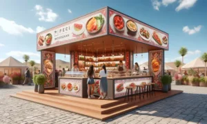 Módulos publicitarios para ferias gastronómicas en Perú - SUMA PUBLICIDAD
